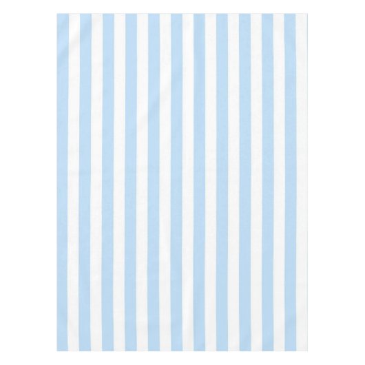 Nautical Chic Pastel Blue Stripes Pattern Spring Tafelkleed (Voorkant)