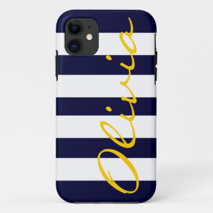 Nautical Chic Striped iPhone 5 Hoesje