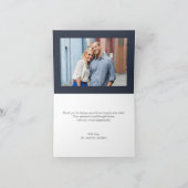 Nautical Chic Weddenschap Hartelijk dank Bedankkaart (Binnen)