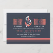 Nautical Chic Wedding Invitations Kaart (Voorkant)