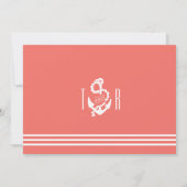 Nautical Chic Wedding Invitations Kaart (Achterkant)