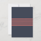 Nautical Chic Wedding Response / RSVP-kaarten RSVP Kaartje (Achterkant)