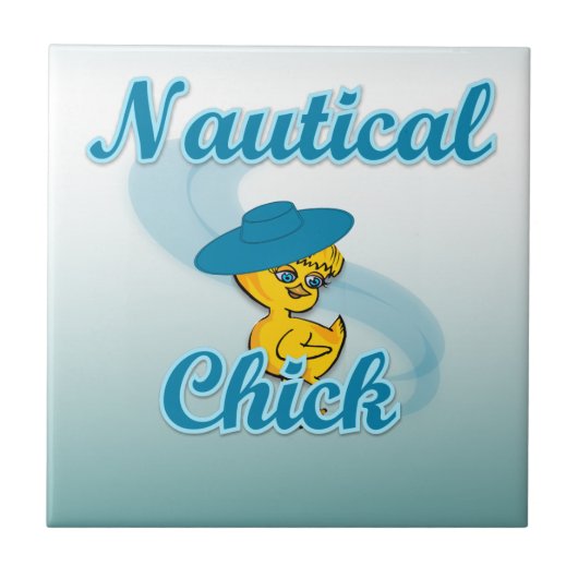 Nautical Chick #3 Tegeltje (Voorkant)