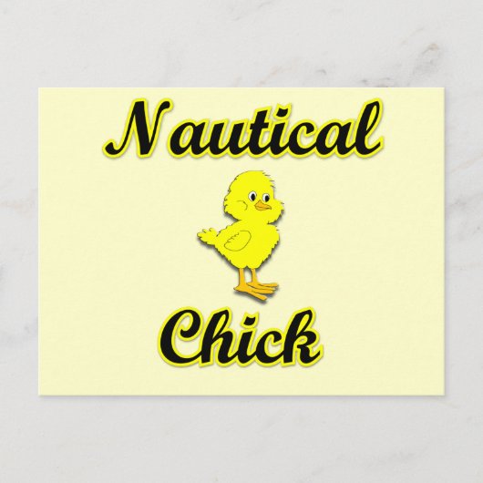 Nautical Chick Briefkaart (Voorkant)