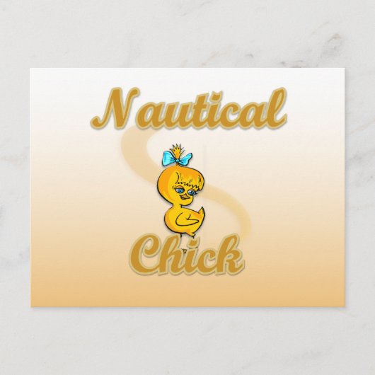 Nautical Chick Briefkaart (Voorkant)