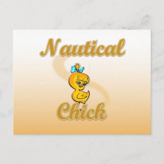 Nautical Chick Briefkaart (Voorkant)