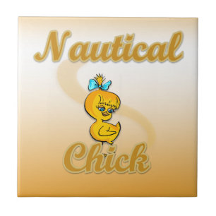 Nautical Chick Tegeltje