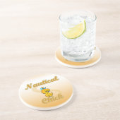 Nautical Chick Zandsteen Onderzetter (Zijkant)