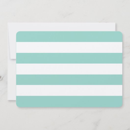 Nautical Christelijk Wedding Invitation Kaart (Achterkant)