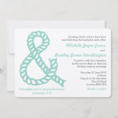 Nautical Christelijk Wedding Invitation Kaart (Voorkant)