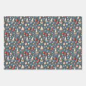 Nautical Christmas Gift Wrapping Paper  (Voorkant 3)
