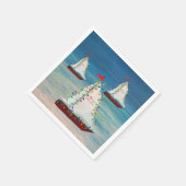 Nautical Christmas Harbor parade Servet (Hoek)