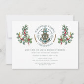 Nautical Christmas Holiday Open House Party Kaart (Voorkant)