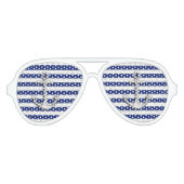 Nautical Chrome als anker op Navy Stripes Aviator Zonnebril (Voorkant)