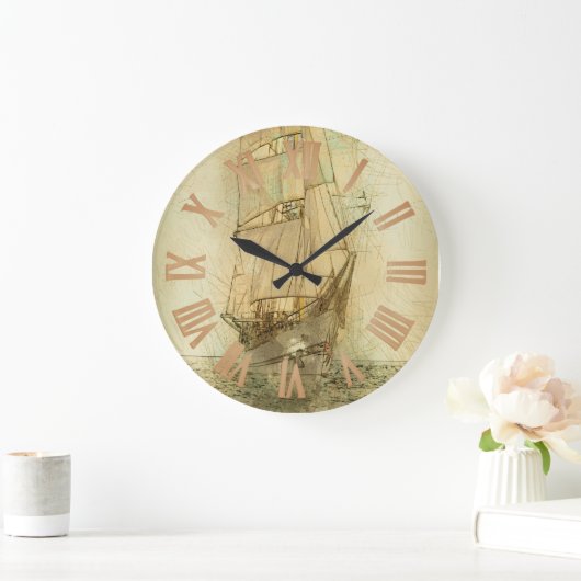 Nautical Classic Ship (neutraal) Grote Klok (Huis)