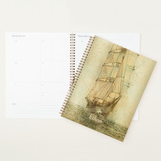 Nautical Classic Ship (neutraal) Planner (Display)