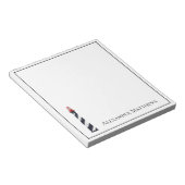 Nautical Coastal Beach Lighthouse gepersonaliseerd Notitieblok (Schuin)