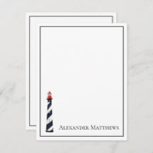 Nautical Coastal Beach Lighthouse gepersonaliseerd