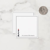 Nautical Coastal Beach Lighthouse gepersonaliseerd Notitiekaartje (Voorkant / Achterkant in situ)