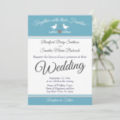 Nautical Coastal Navy Blue Sandpiper Wedding Kaart (Staand voorkant)