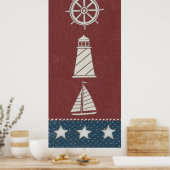 Nautical Collage 1 Poster (Keuken)