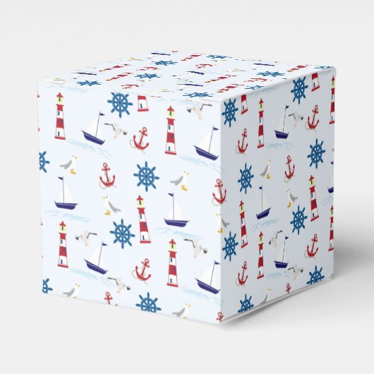 Nautical Collage Bedankdoosjes (Voorkant Zijde)