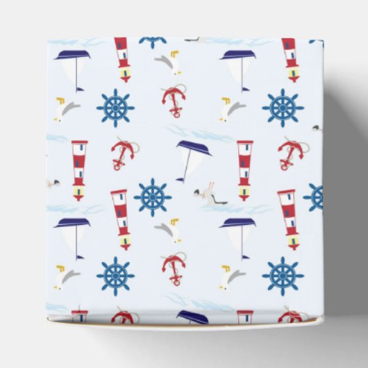 Nautical Collage Bedankdoosjes (Bovenkant)