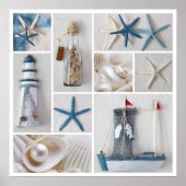 Nautical Collage Poster (Voorkant)