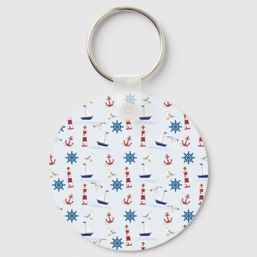Nautical Collage Sleutelhanger (Voorkant)