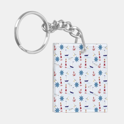 Nautical Collage Sleutelhanger (Voorkant Links)