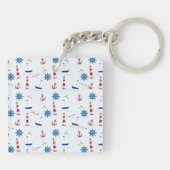 Nautical Collage Sleutelhanger (Achterkant)