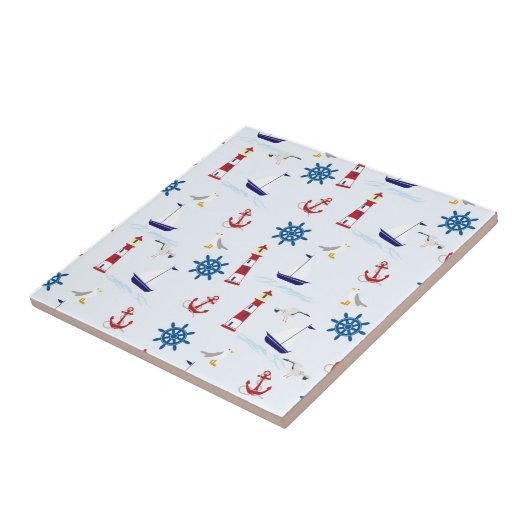 Nautical Collage Tegeltje (Zijkant)