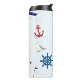 Nautical Collage Thermosbeker (Gedraaid links)