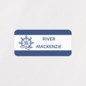 Nautical Color Coded Clothing Name Labels (Design 1)