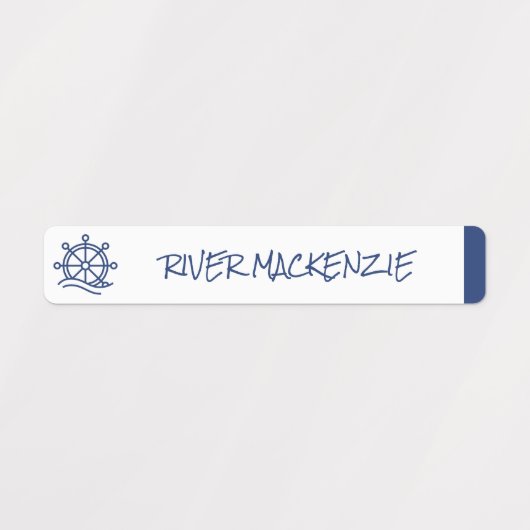 Nautical Color Coded Waterproof Name Labels (Design 1)
