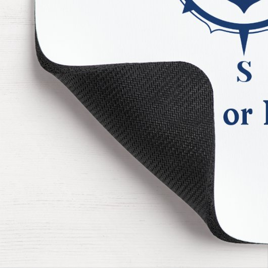 Nautical Compass Anchor Your Boat of Name Blue Muismat (Hoek)