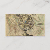  Nautical Compass and Map Visitekaartje (Achterkant)