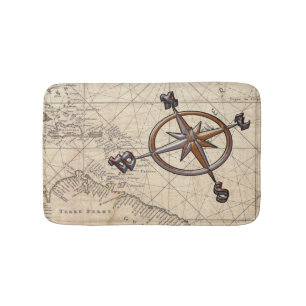 Nautical Compass Badmat