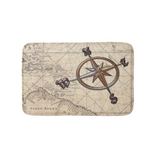 Nautical Compass Badmat