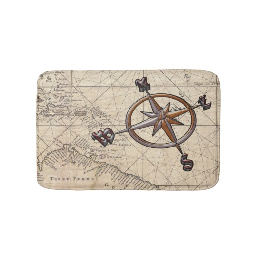 Nautical Compass Badmat (Voorkant)