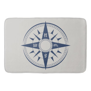 Nautical Compass Bath Mats Badmat