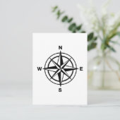 Nautical Compass Briefkaart (Staand voorkant)