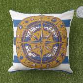 Nautical Compass Buitenkussen (Gras)