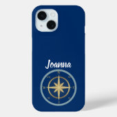 Nautical Compass Case-Mate iPhone Case (Achterkant)