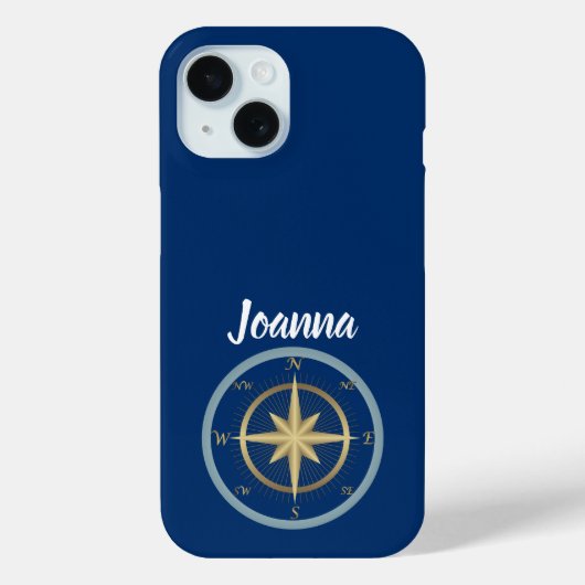 Nautical Compass Case-Mate iPhone Case (Achterkant)