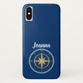 Nautical Compass Case-Mate iPhone Case (Achterkant)