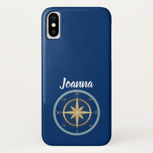 Nautical Compass Case-Mate iPhone Case (Achterkant)