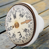 Nautical Compass Ceramic Knob Keramische Knop
