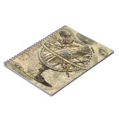 Nautical Compass en Map op maat Notitieboek (Linkerzijde)