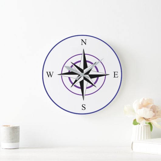 Nautical Compass Face Grote Klok (Huis)